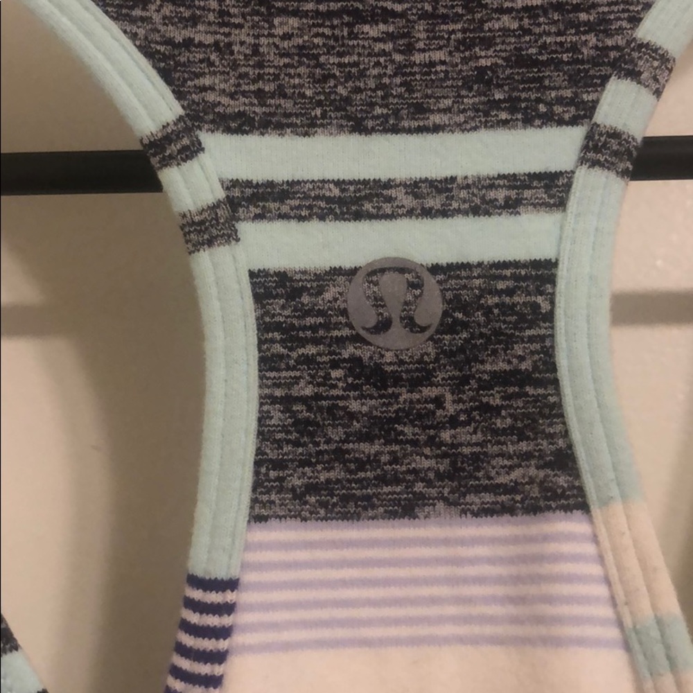 Multicolor striped lululemon racerback - Picture 3 of 5